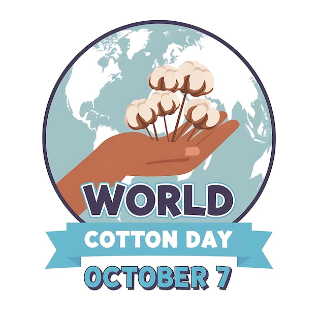 Vector world cotton day vector image illustration