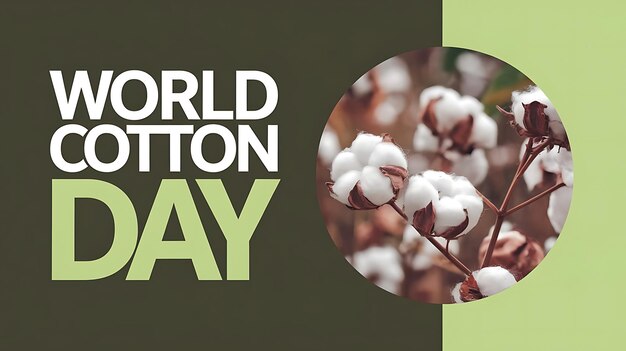 Vector world cotton day vector image illustration