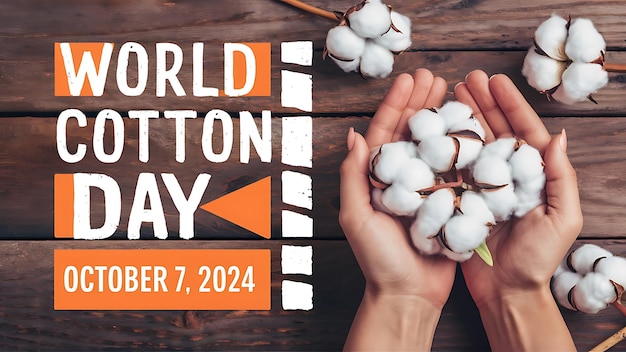 World Cotton Day Vector Image Illustration