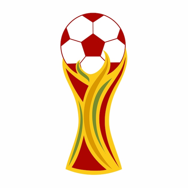 World Cup in Qatar Logo on white background