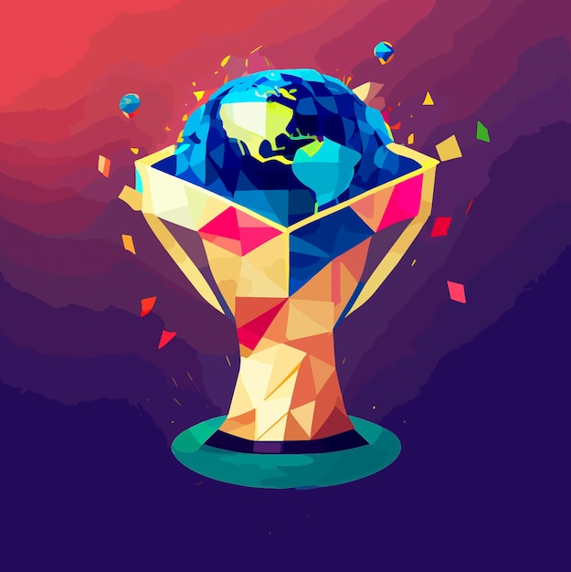 WORLD CUP TROPHY ILLUSTRATION