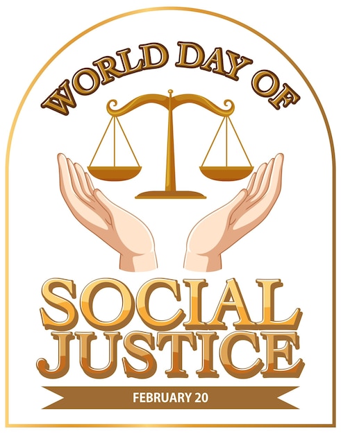 World day of social justice banner