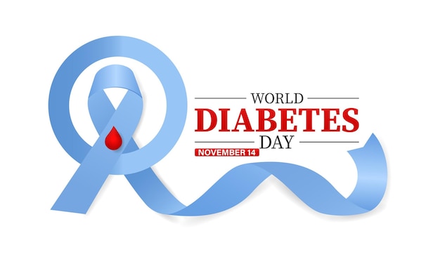 World diabetes day awareness poster banner background design