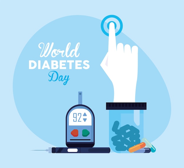 World diabetes day card