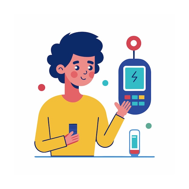 Vector world diabetes day concept illustration