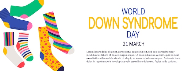 World down syndrome day background vector illustration