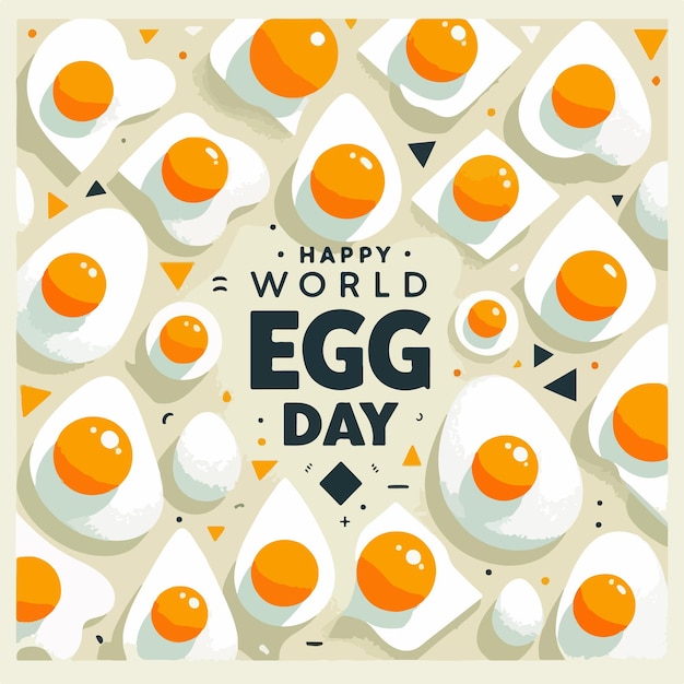 world egg day celebration background banner design illustration