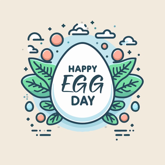 world egg day celebration background banner design illustration