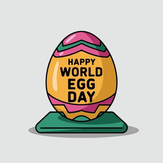 world egg day celebration background banner design illustration