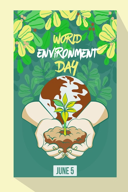 Vector world environment day 1st day school eid mubarik mosque islamic poster world day