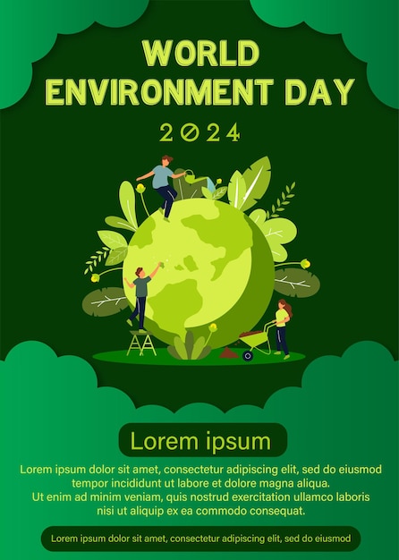 Vector world environment day 2024