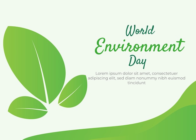 World environment day concept with green trees and planet Earth Design for web banners