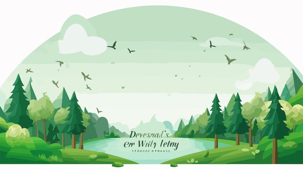 World Environment Day Design Card Stock Vector