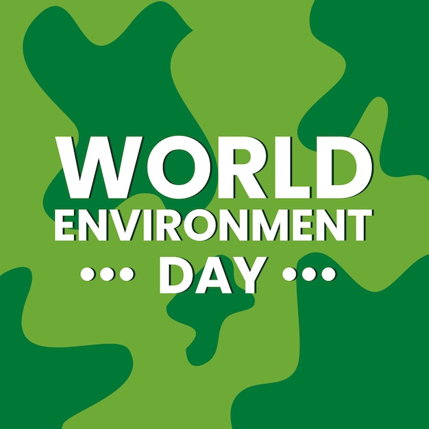 World environment day green map background