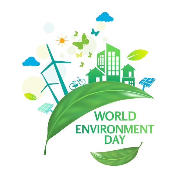 World environment day logo design template