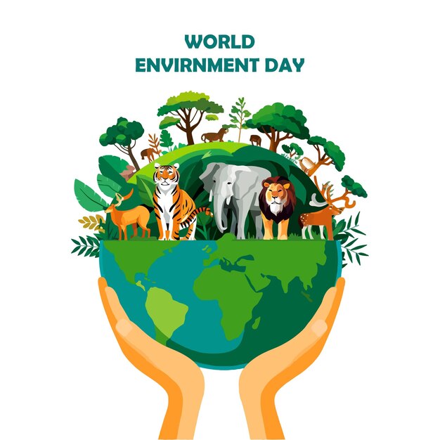 World Environment Day vector concept