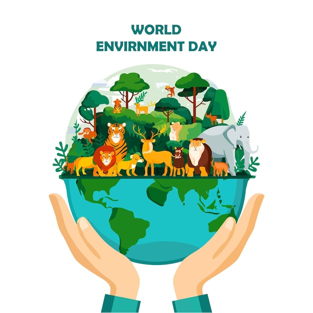 World Environment Day vector concept