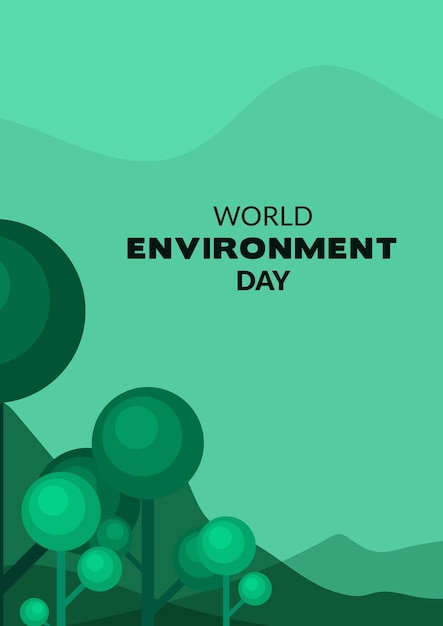 Vector world environment day vector design for environmental sustainability education for banners