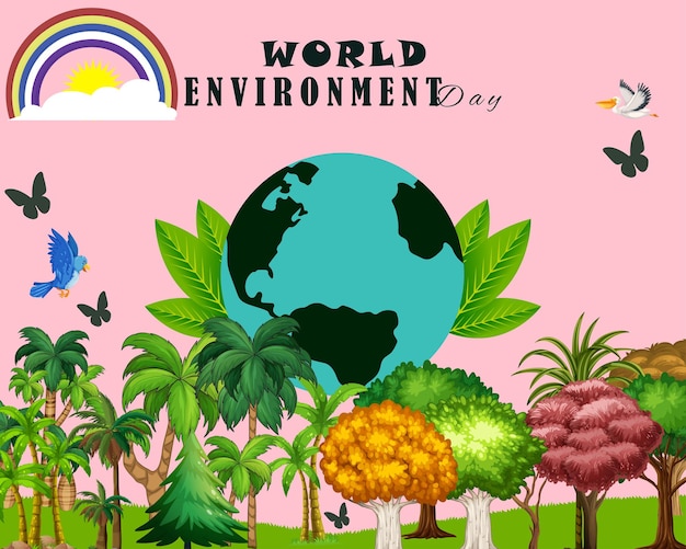 World environment day vector illustration design for social media poster and banner