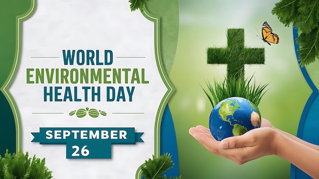 World Environmental Health Day Celebration Vector Image Illustration