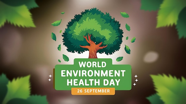 World Environmental Health Day Celebration Vector Image Illustration