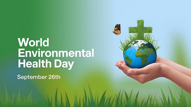 World Environmental Health Day Celebration Vector Image Illustration