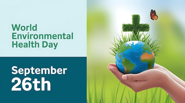 World Environmental Health Day Celebration Vector Image Illustration