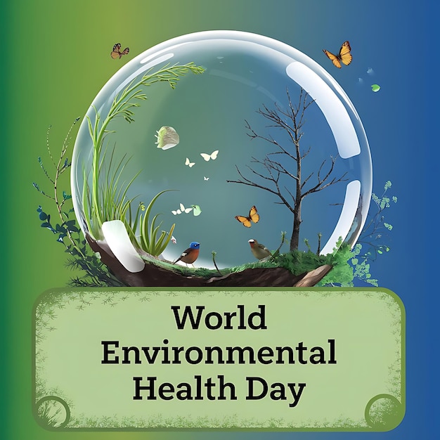 World Environmental Health Day Vector Image Illustration