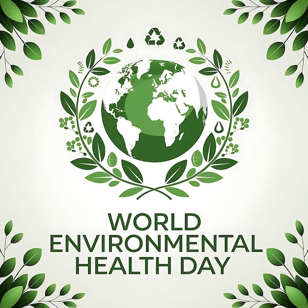 World Environmental Health Day Vector Image Illustration