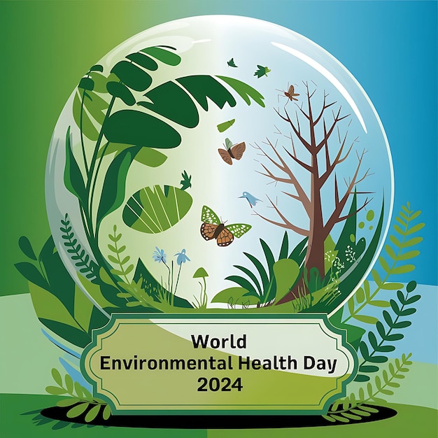 Vector world environmental health day vector image illustration