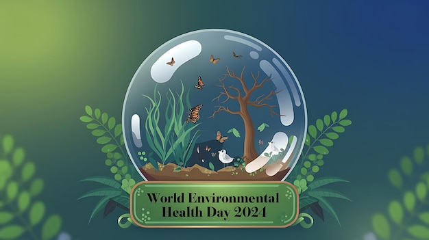 World Environmental Health Day Vector Image Illustration