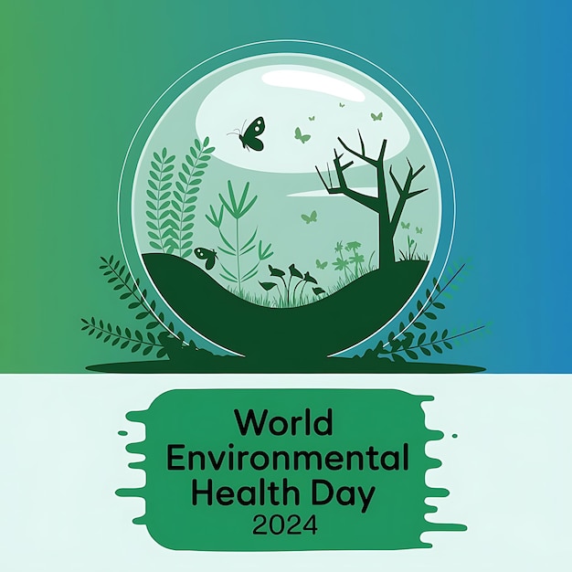 Vector world environmental health day vector image illustration