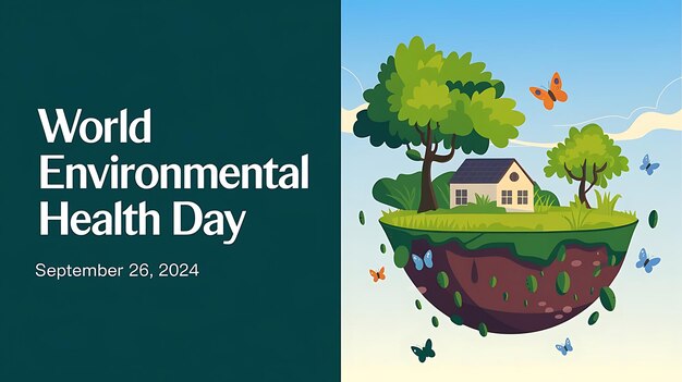 Vector world environmental health day vector image illustration