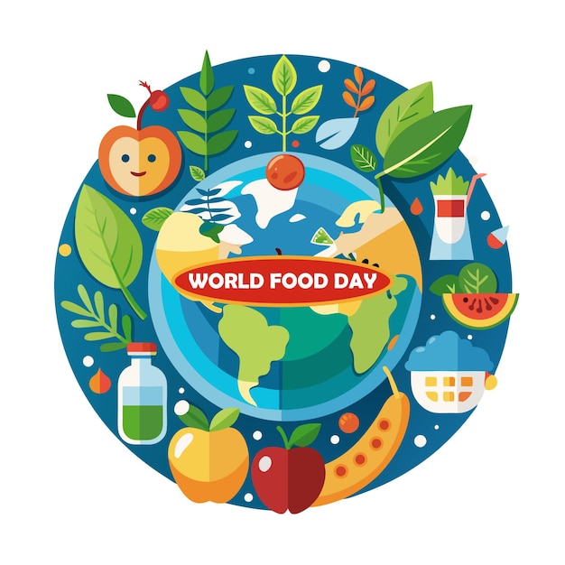 Vector world food day design vector