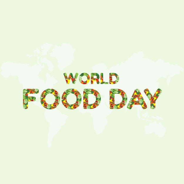 World food day illustration vector design