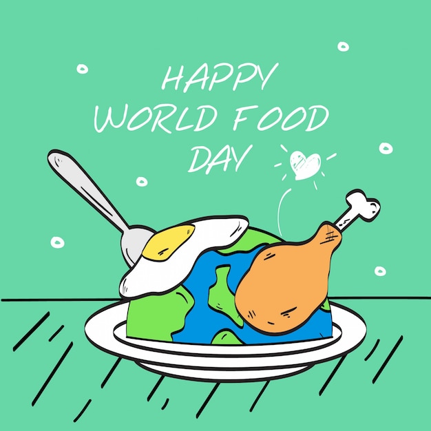 world food day illustration