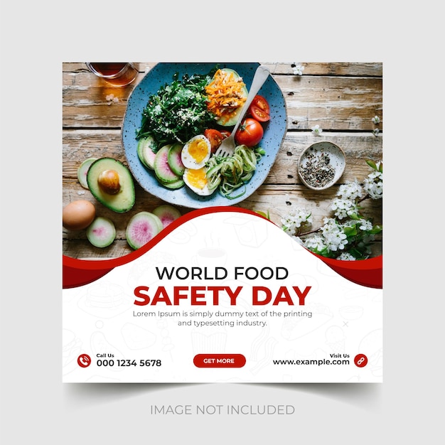 World food day and instagram and social media post template