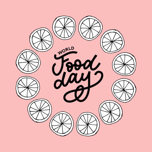 World Food Day lettering