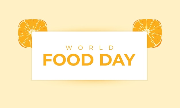 World food day social media banner background and green vegetables illustration design template