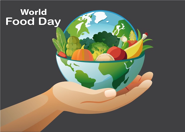 Vector world food day vector template design