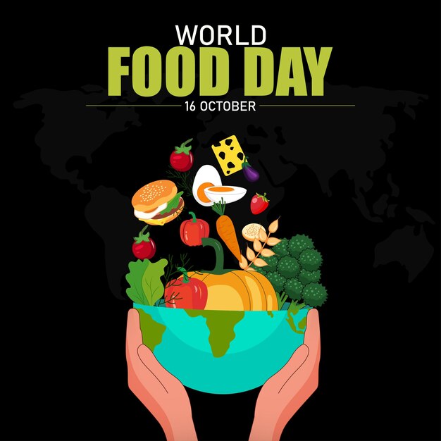 Vector world food day