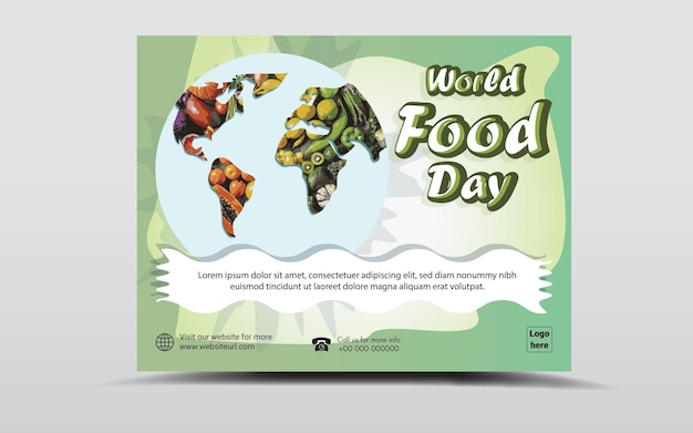 Vector world food day