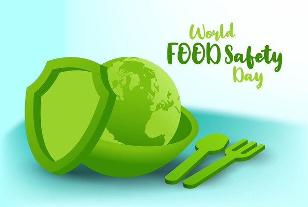 Vector world food safety day design