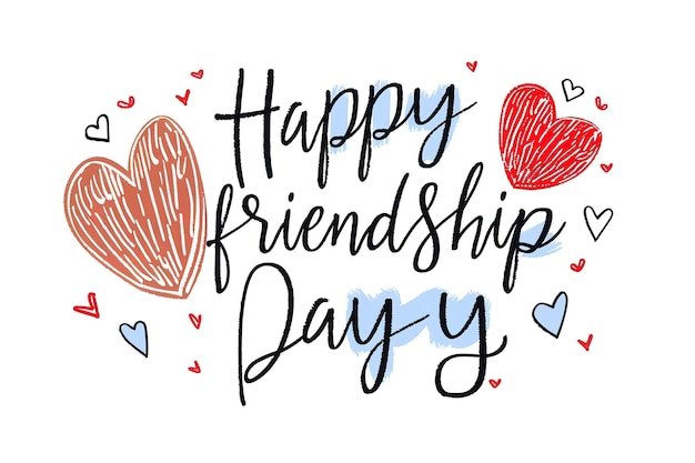 World Friendship Day every year in July Template for background banner card poster with text