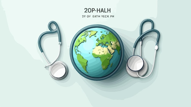 Vector world health day 2022 concept for global health campaigns