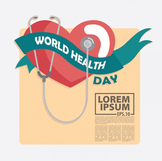 World health day background Vector