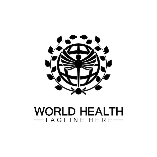 World health logo vector illustration design template