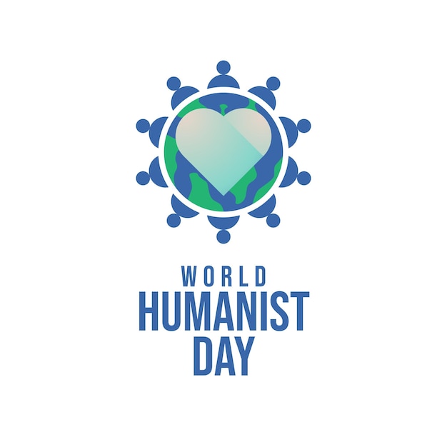 World Humanist Day vector design template good for celebration usage