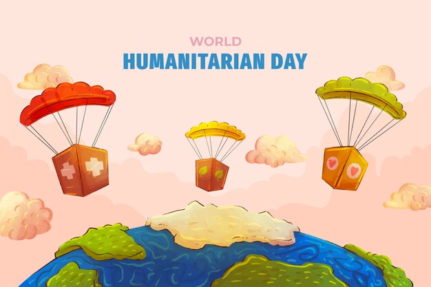 Vector world humanitarian day background