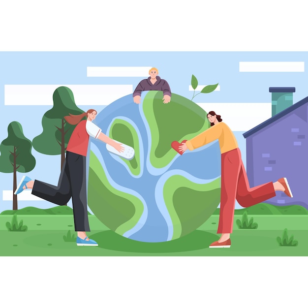 World Kidness Day Flat Illustration